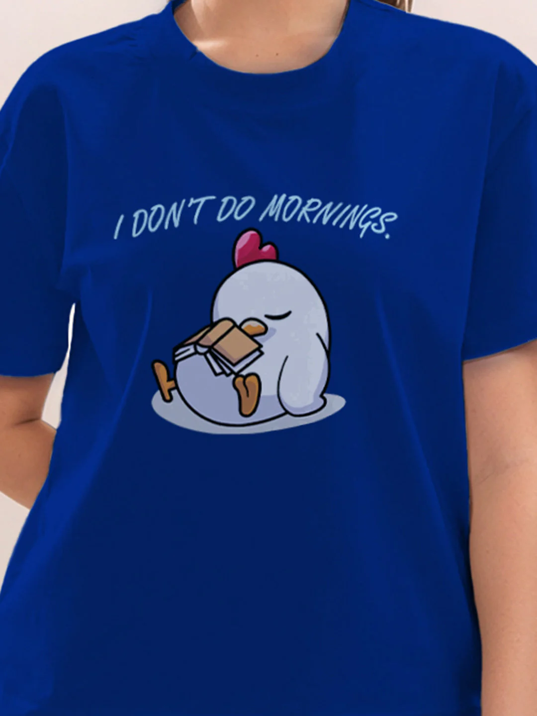 Blue Graphic Half Sleeves T-Shirt - Image 6