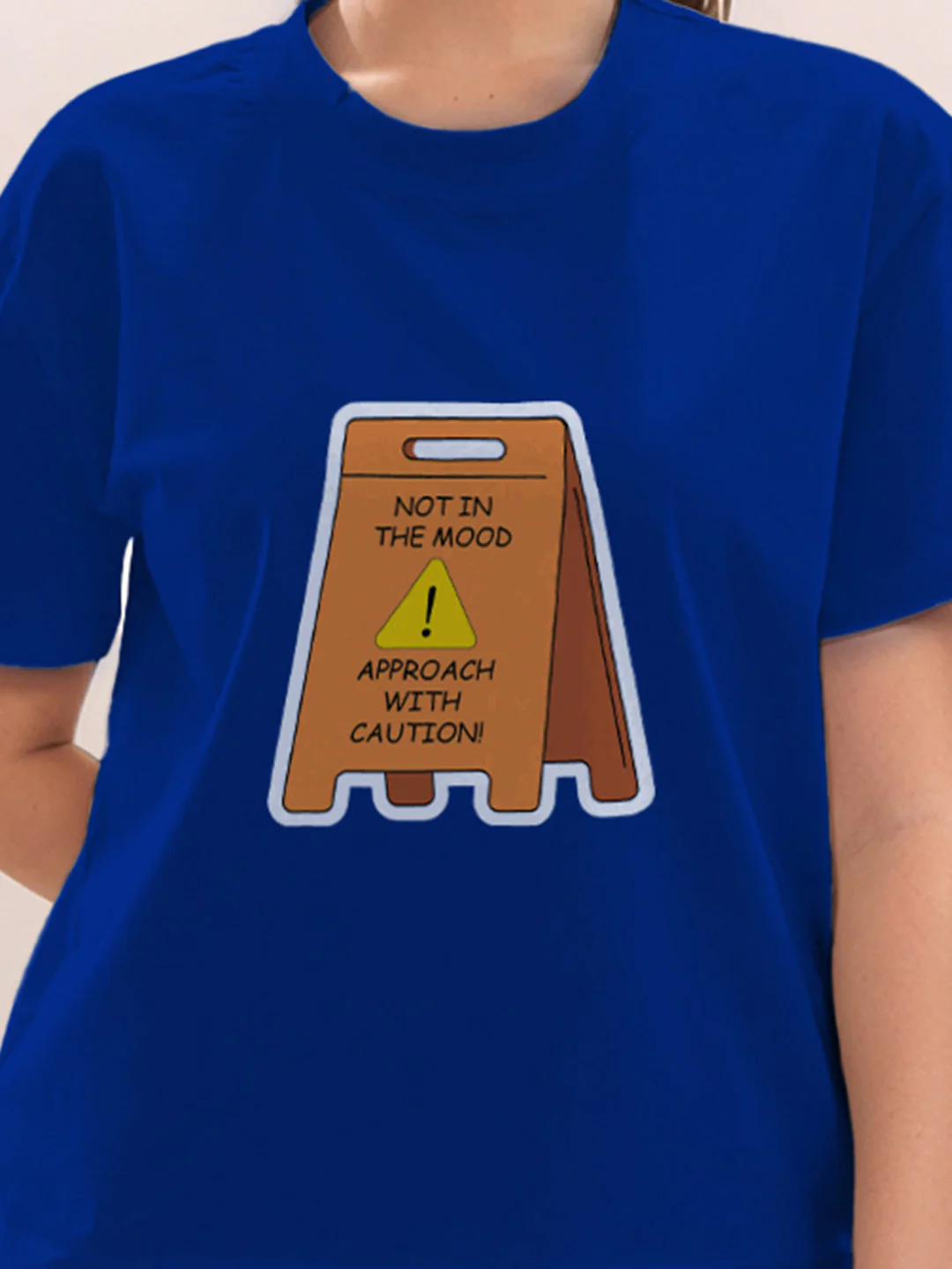 Blue Graphic Half Sleeves T-Shirt - Image 6