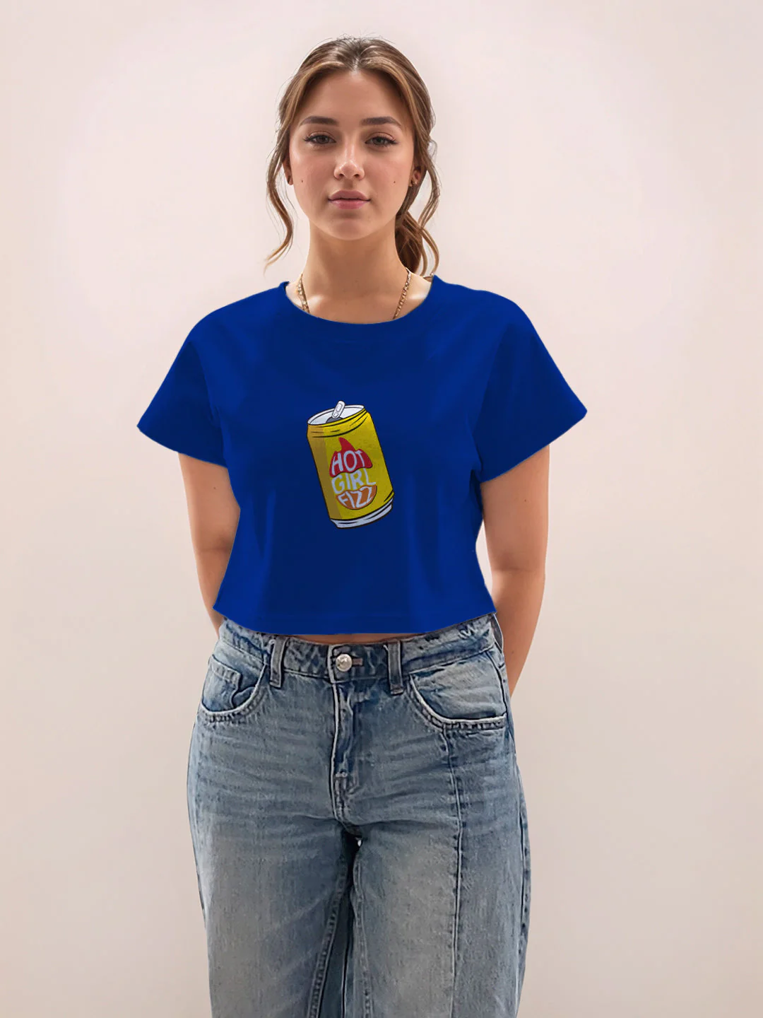 Blue Graphic Half Sleeves T-Shirt - Image 2