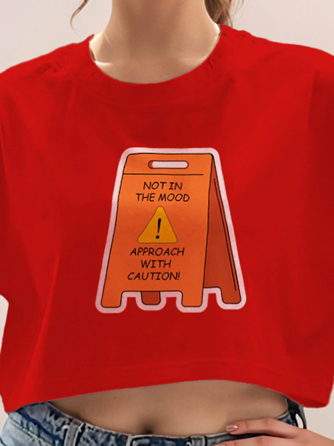 Red Graphic Half Sleeves T-Shirt - Image 6