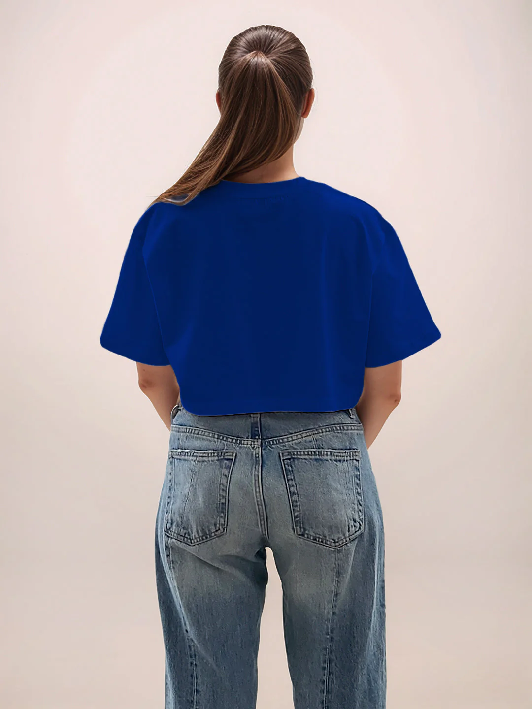 Blue Graphic Half Sleeves T-Shirt - Image 4