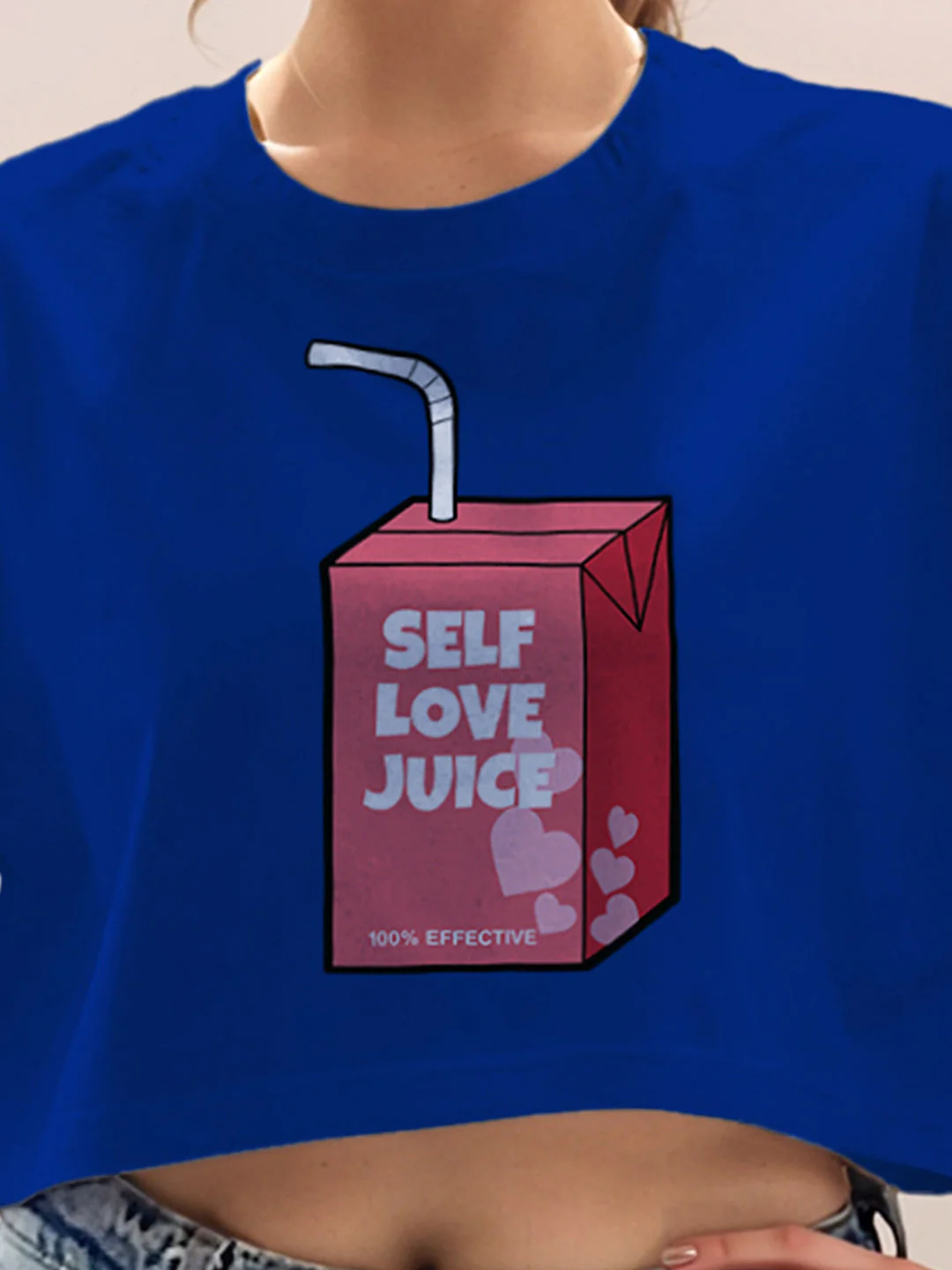 Blue Graphic Half Sleeves T-Shirt - Image 6