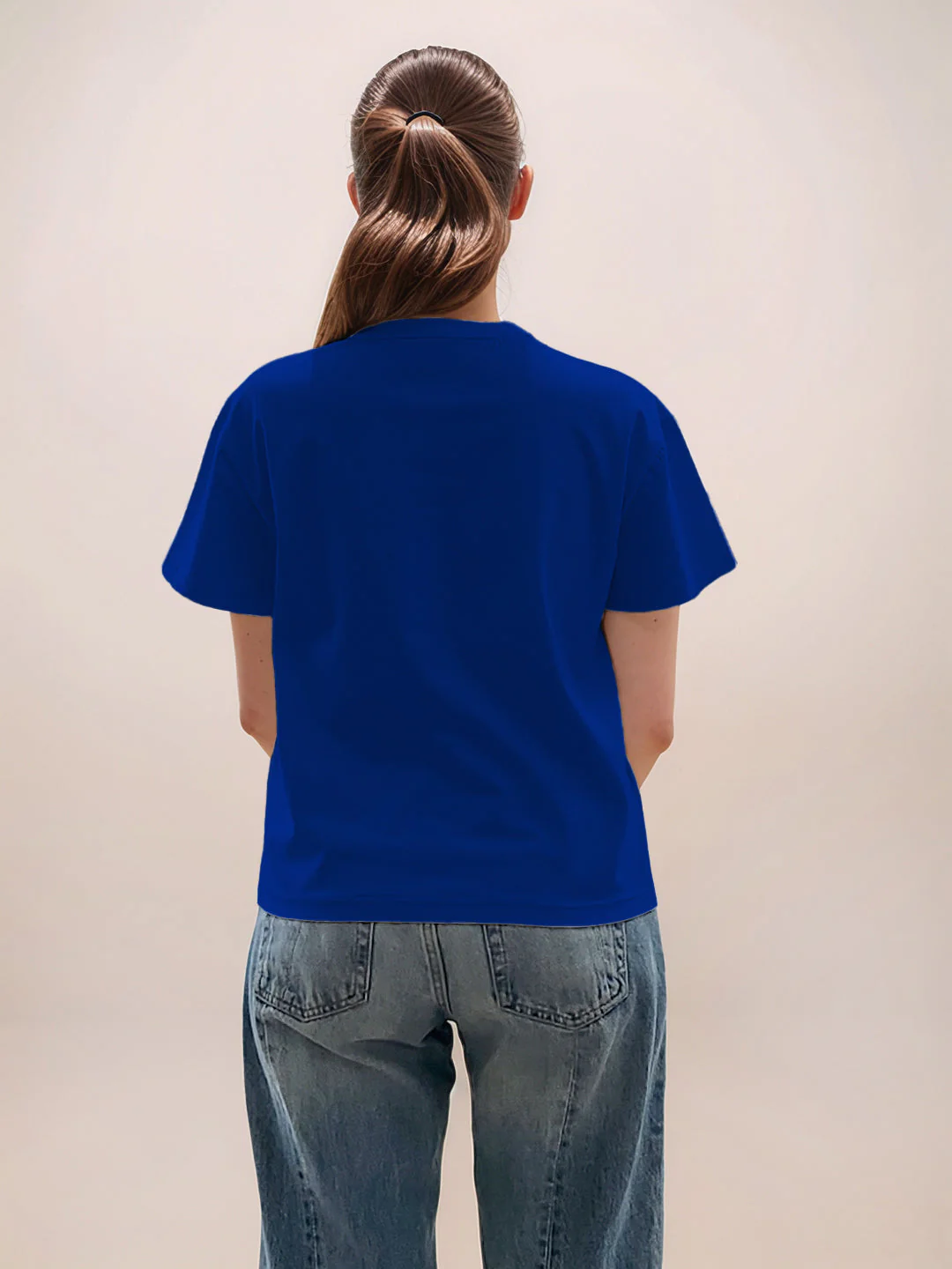 Blue Graphic Half Sleeves T-Shirt - Image 4