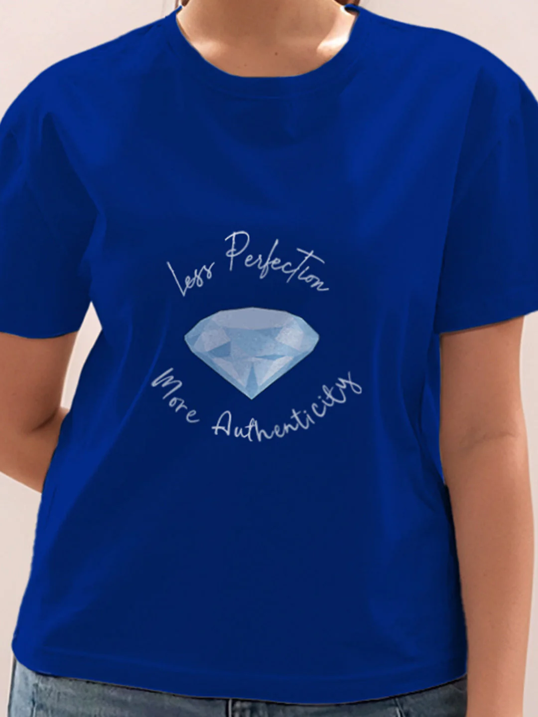 Blue Graphic Half Sleeves T-Shirt - Image 6