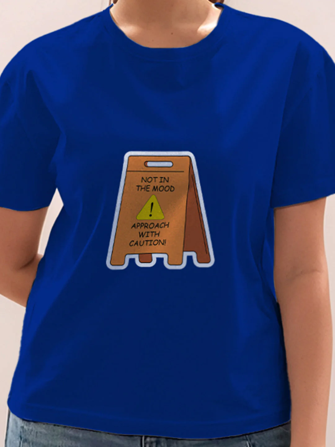 Blue Graphic Half Sleeves T-Shirt - Image 6