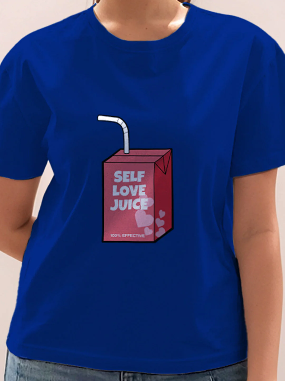 Blue Graphic Half Sleeves T-Shirt - Image 6