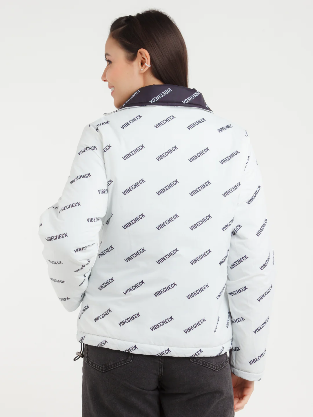 White Printed Jacket - Image 6