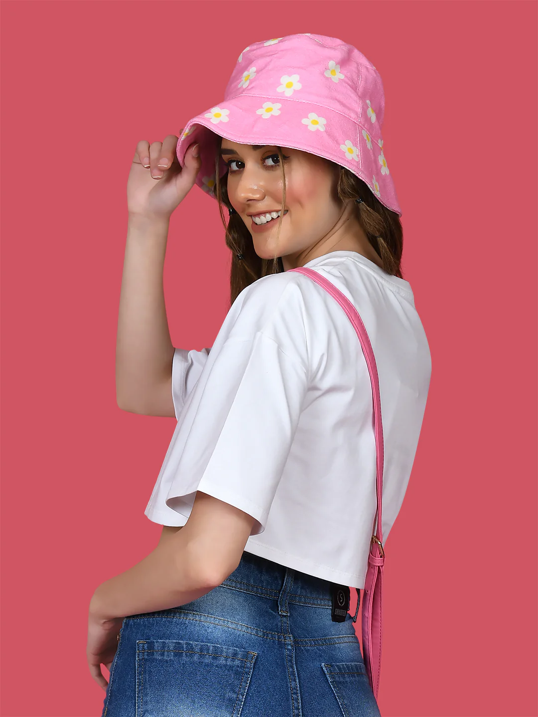 White Printed Oversized T-Shirt - Image 5