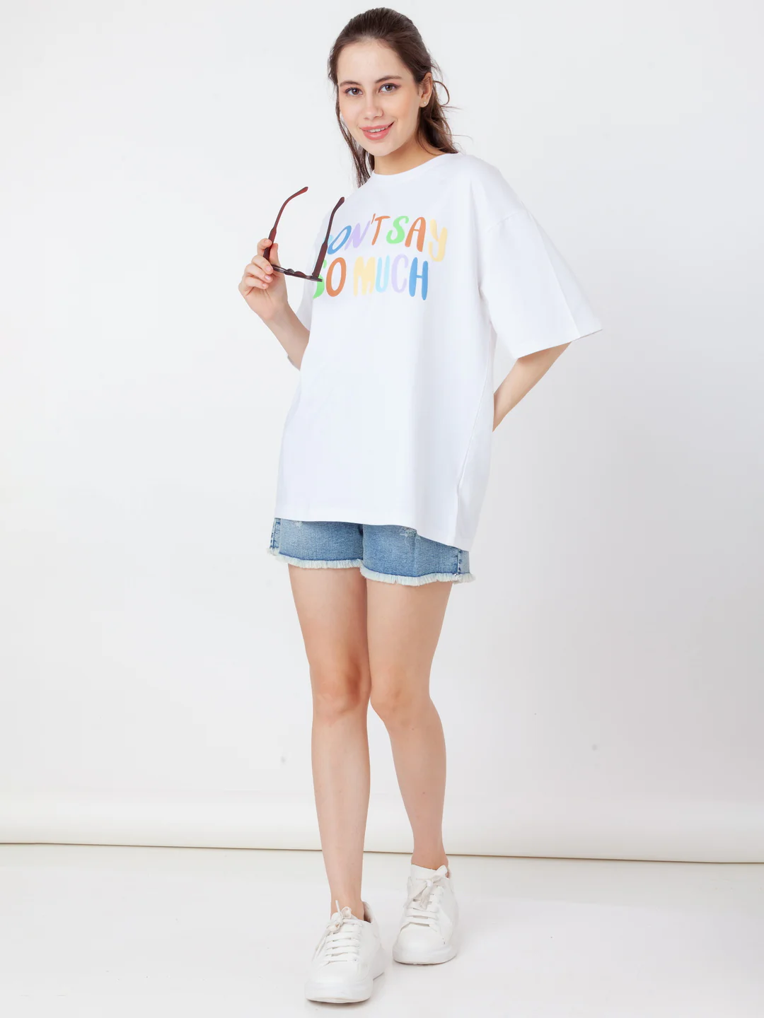 White Printed Regular T-Shirt - Image 5