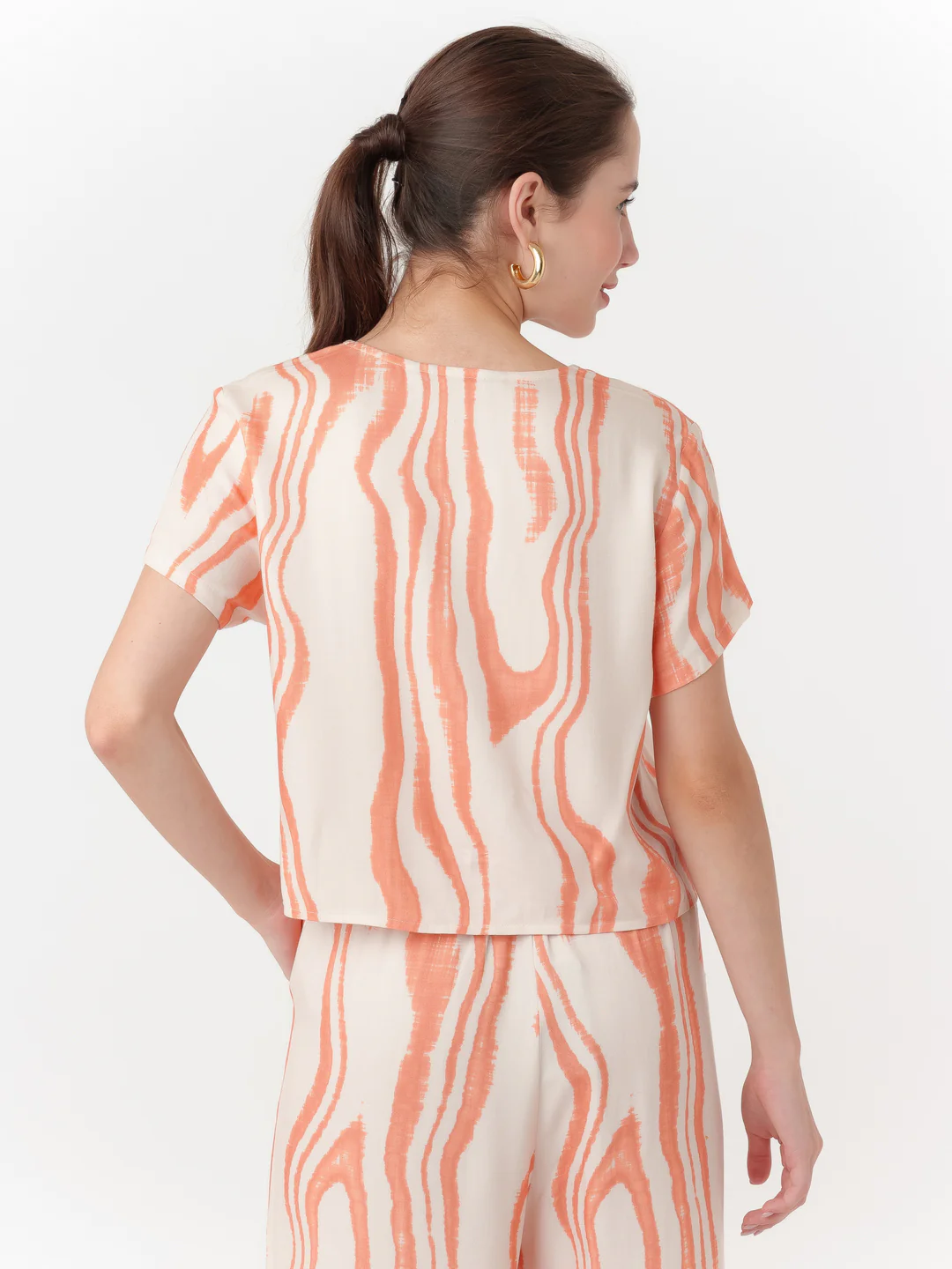 White Printed Regular Top - Image 4