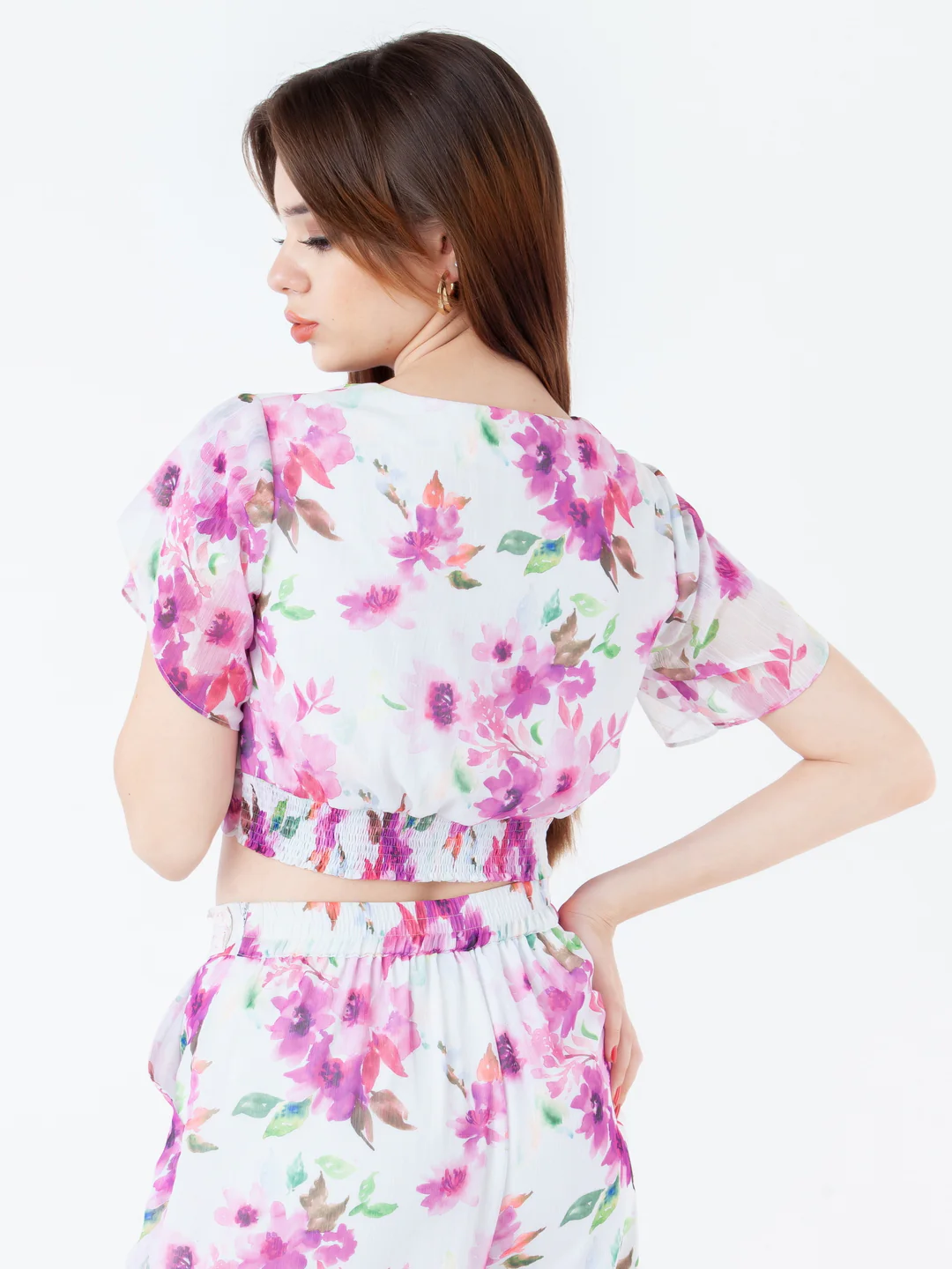 White Printed Regular Top - Image 4