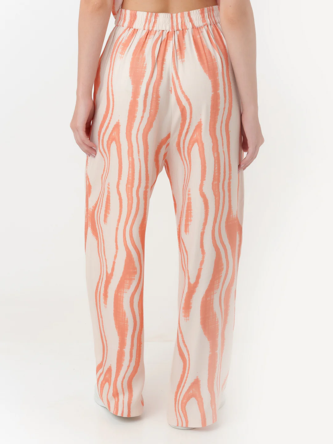 White Printed Regular Trouser - Image 4