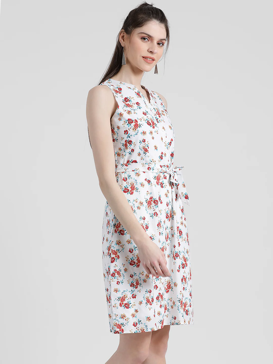 Printed Sheath Dress - Image 3