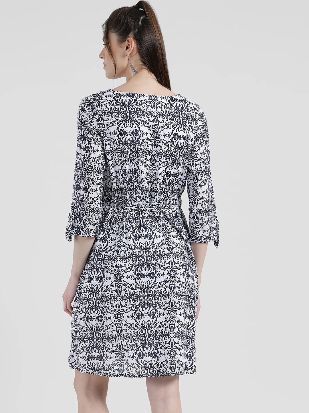 Printed Sheath Dress - Image 4