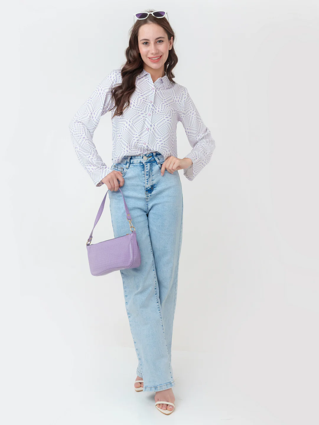 White Printed Shirt