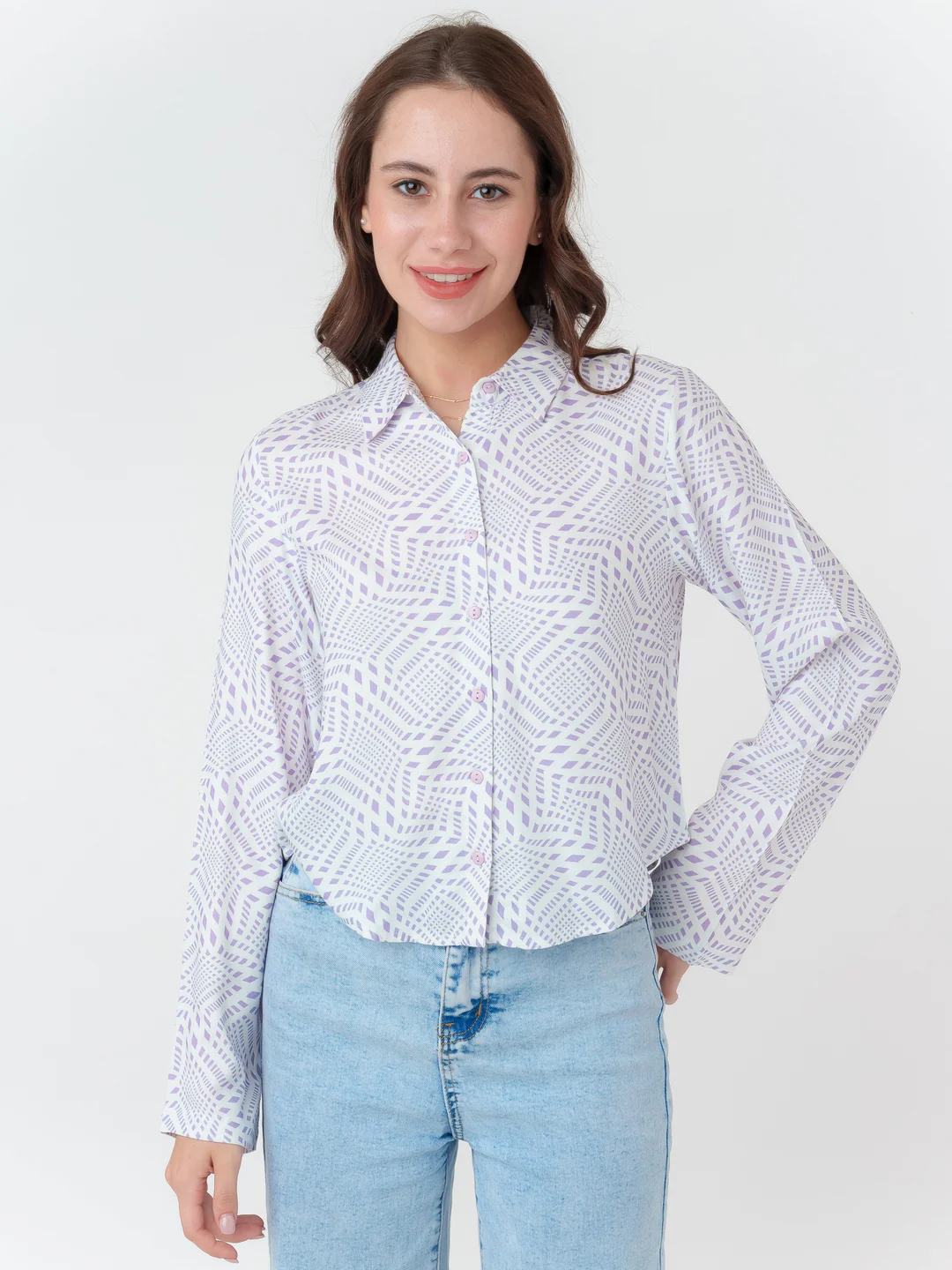White Printed Shirt - Image 2