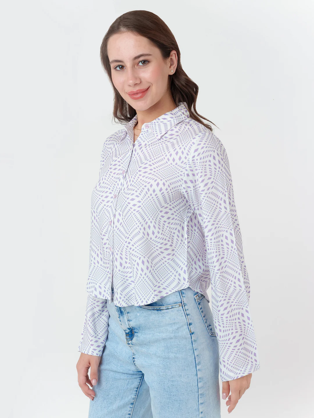 White Printed Shirt - Image 3