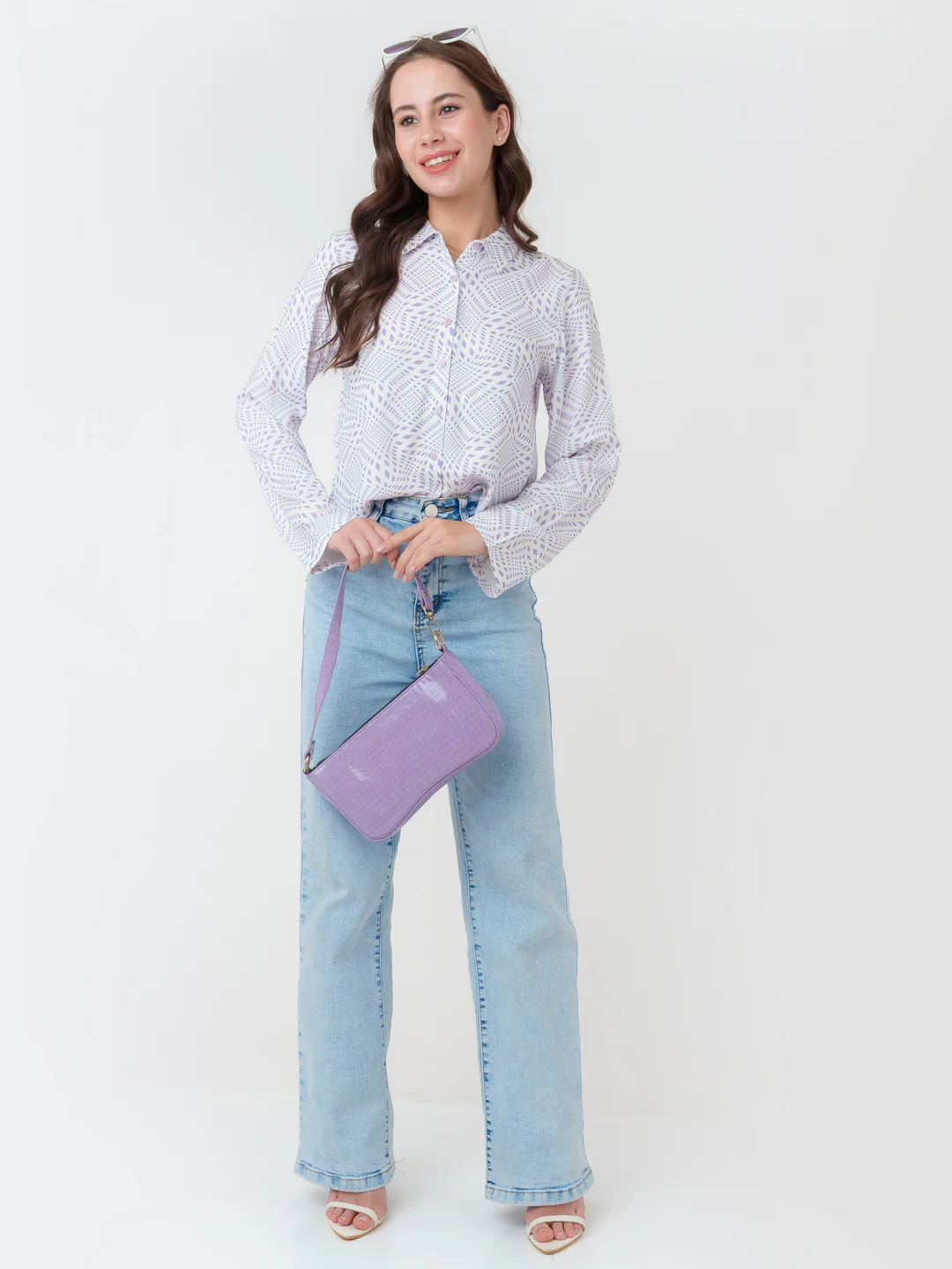 White Printed Shirt - Image 5