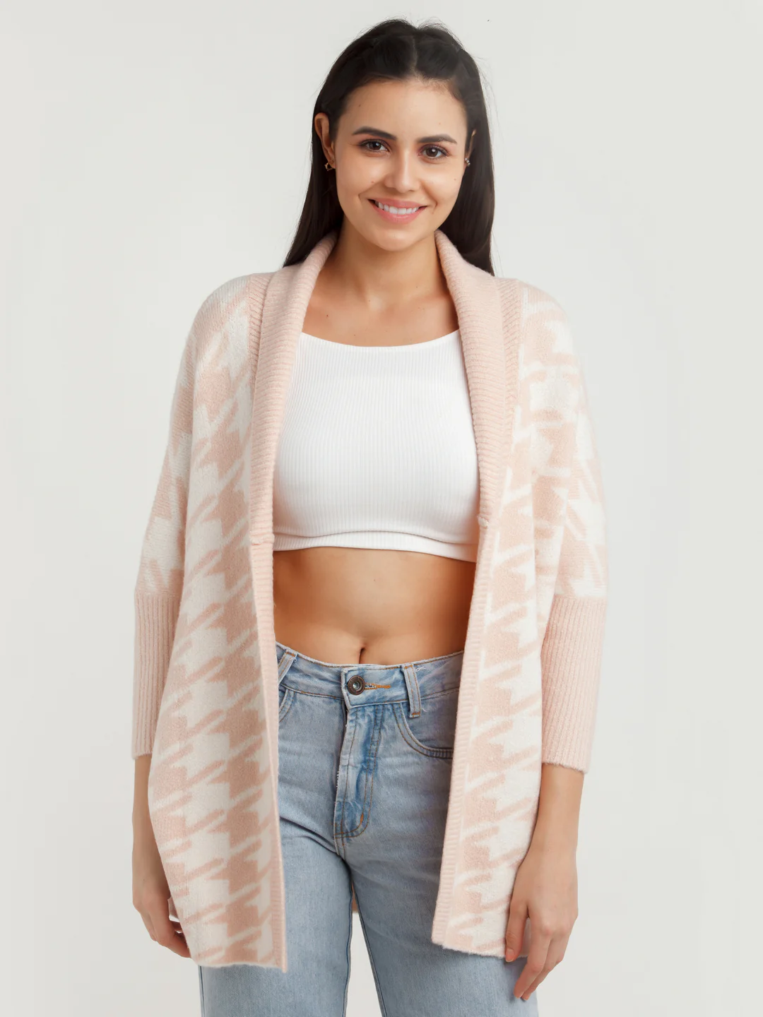 White Printed Shrug - Image 2