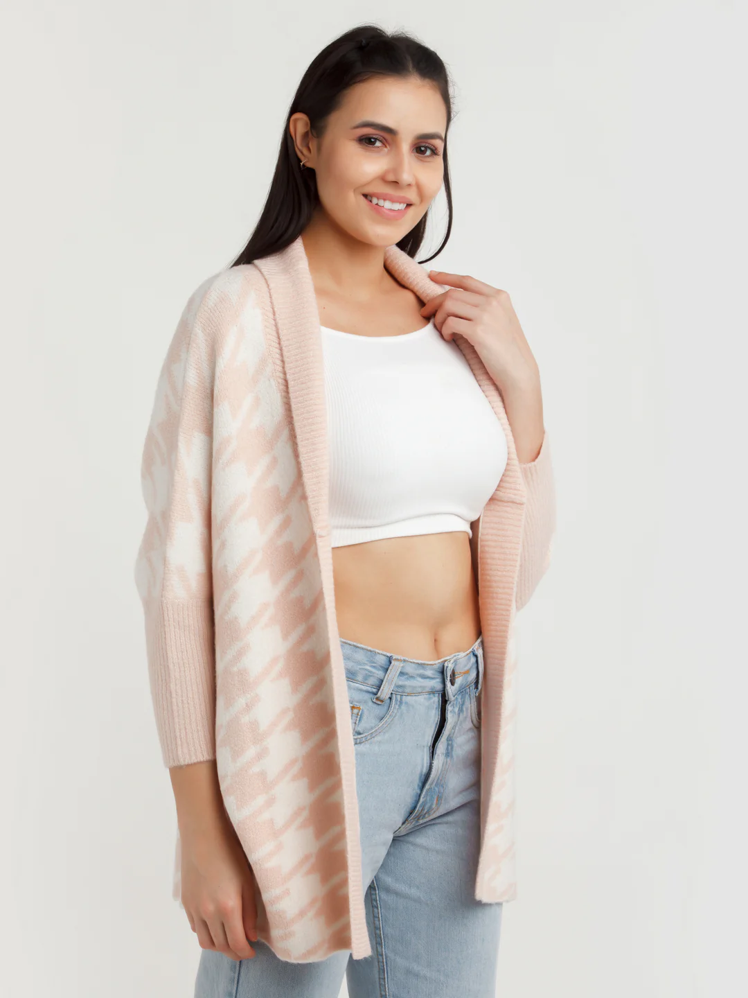 White Printed Shrug - Image 3