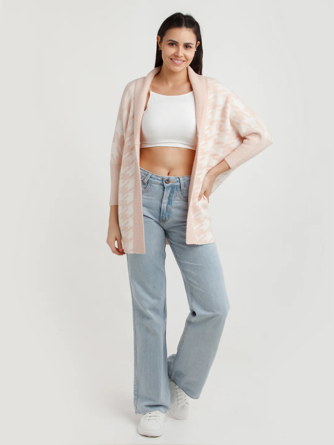 White Printed Shrug - Image 5