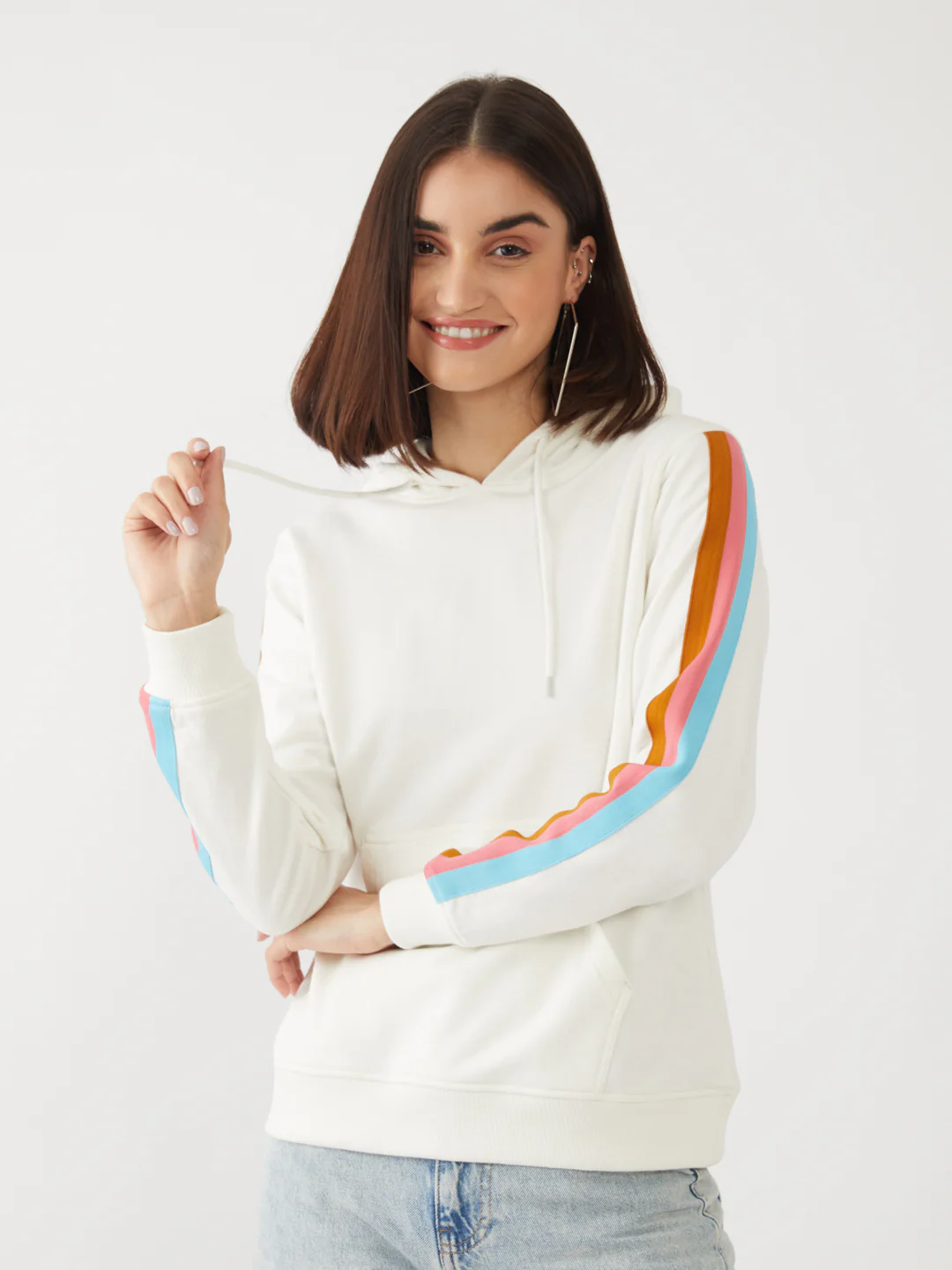White Printed Sweatshirt - Image 2