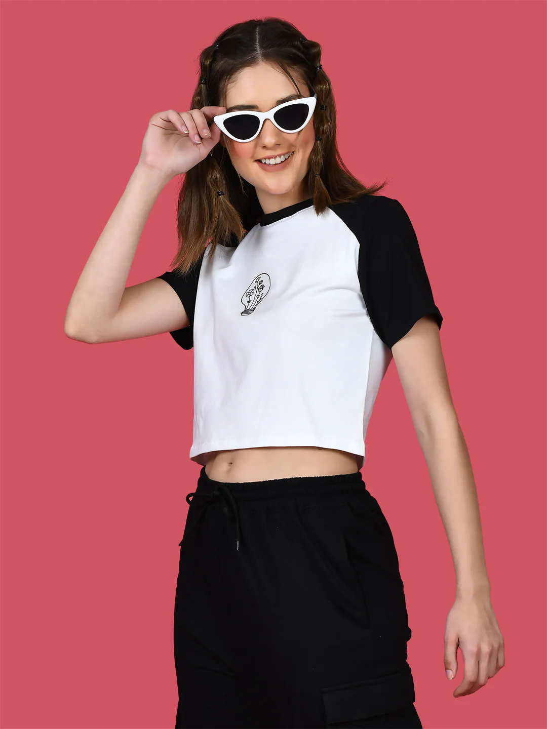 White Printed T-Shirt - Image 3