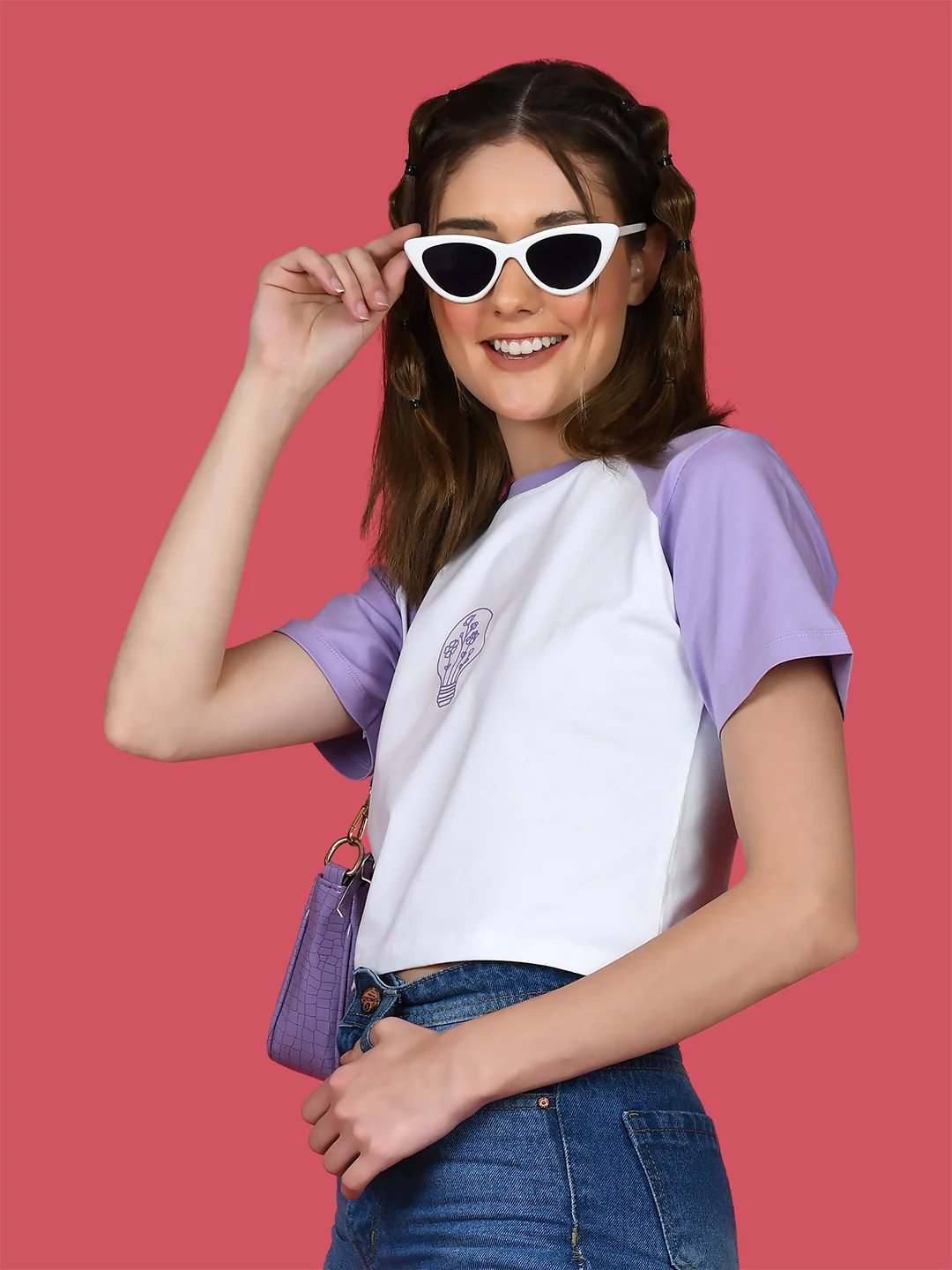 White Printed T-Shirt - Image 3
