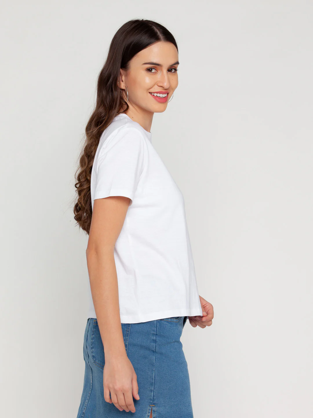 White Printed T-Shirt - Image 3