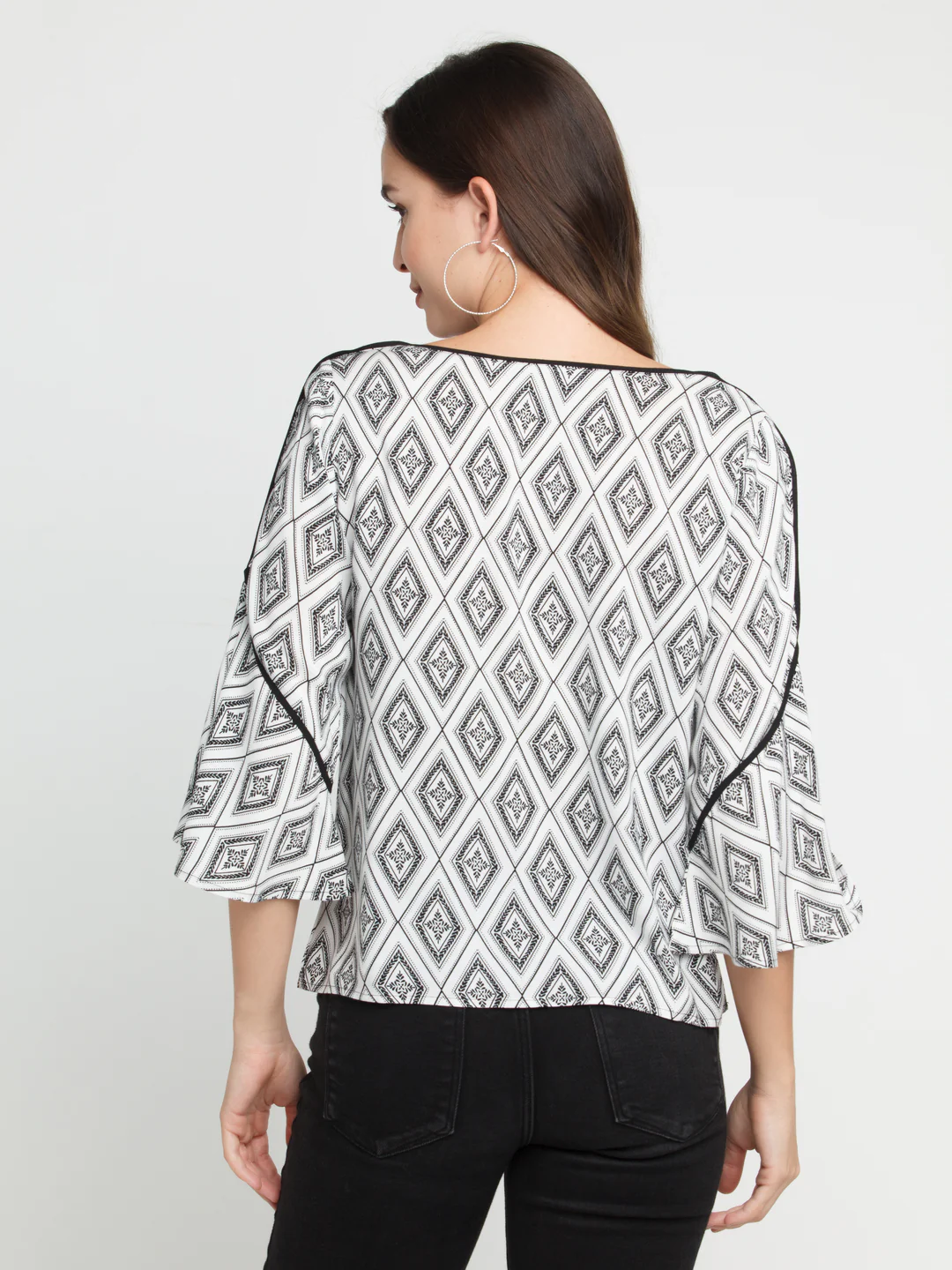 White Printed Top - Image 4