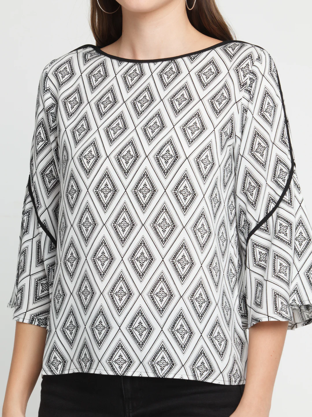 White Printed Top - Image 6