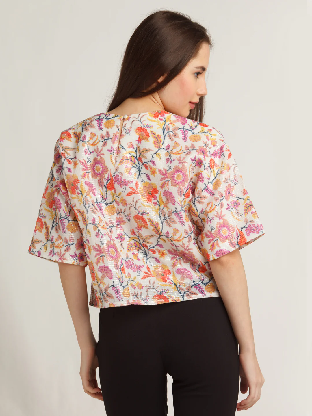 White Printed Top - Image 4