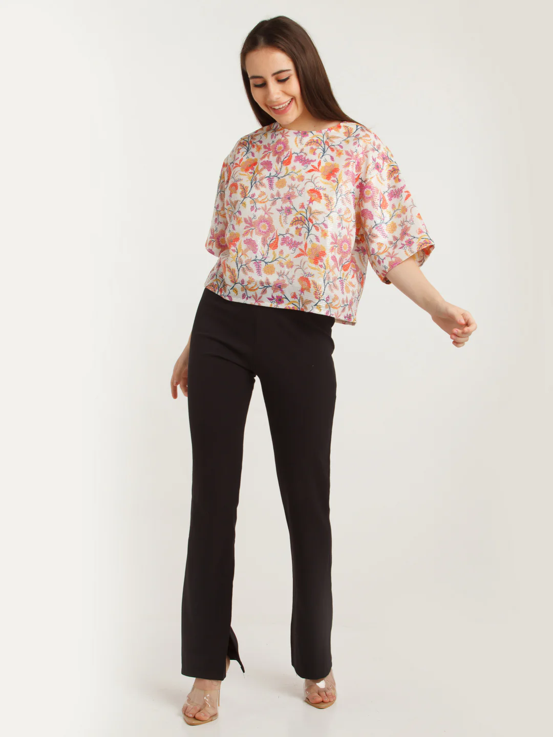 White Printed Top - Image 5