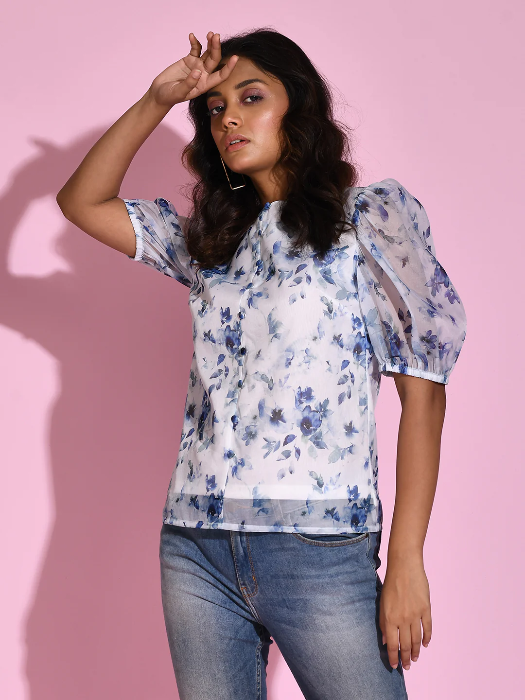 White Printed Top - Image 3