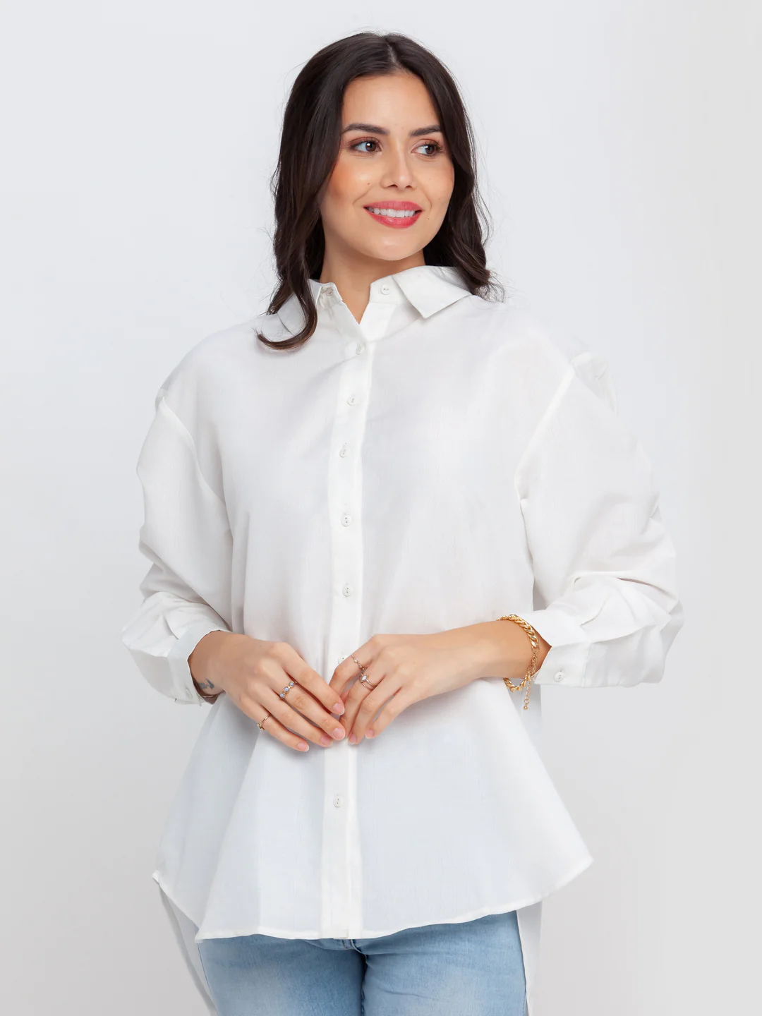 White Solid Top - Image 2