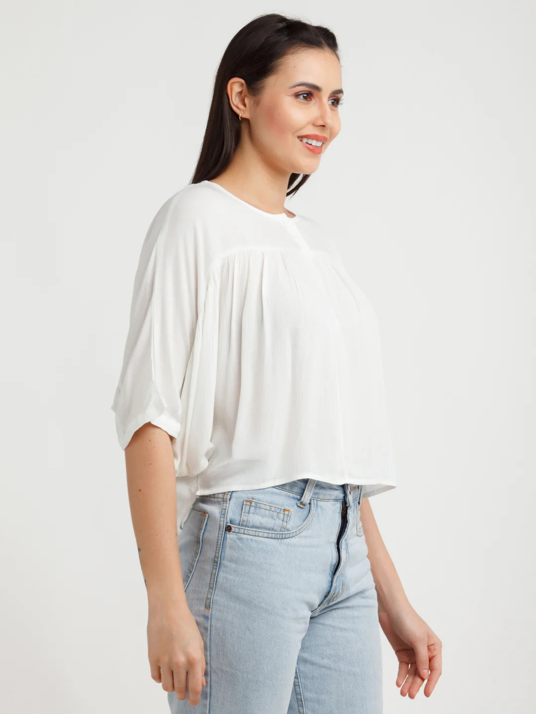White Solid Top - Image 3