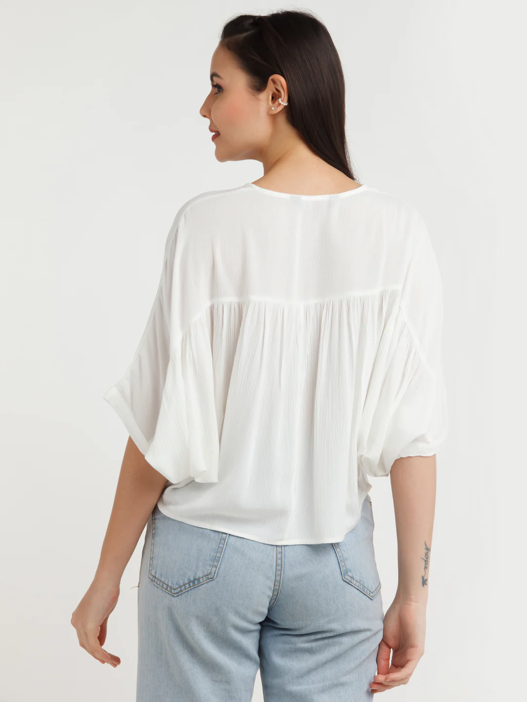 White Solid Top - Image 4