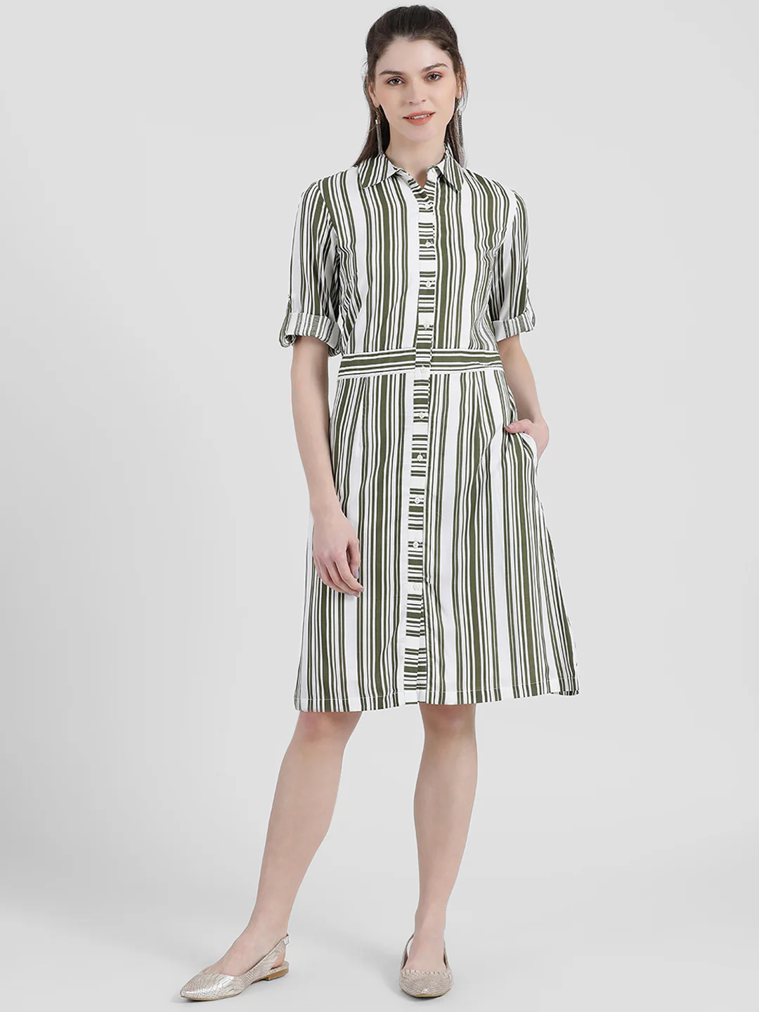 Striped Sheath Dress