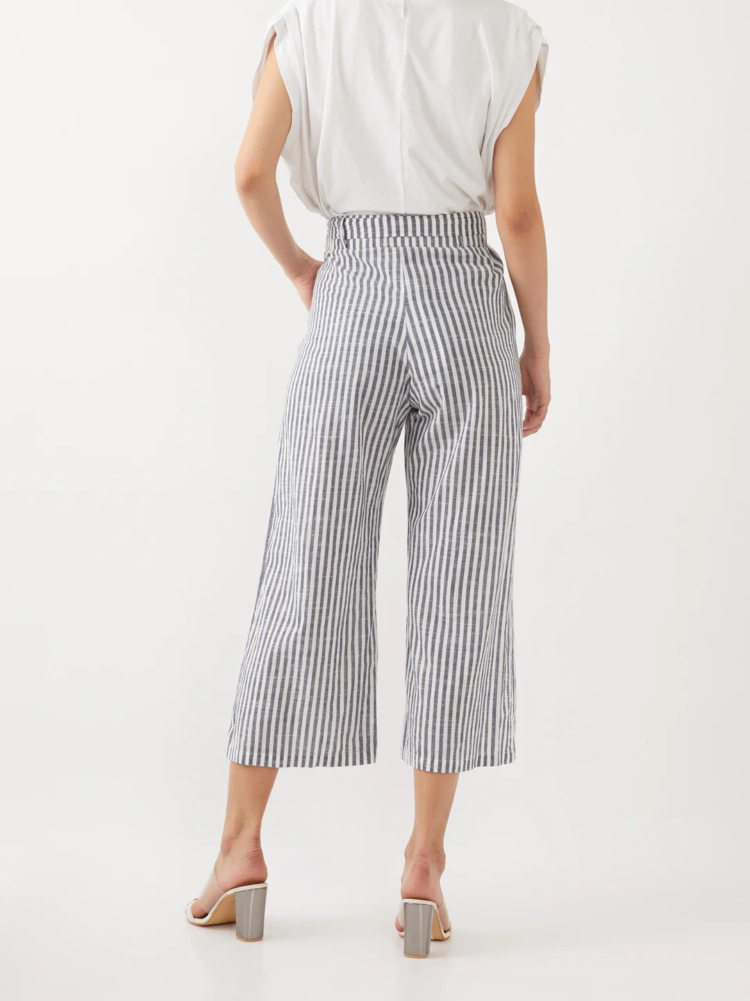 White Striped Trousers - Image 3