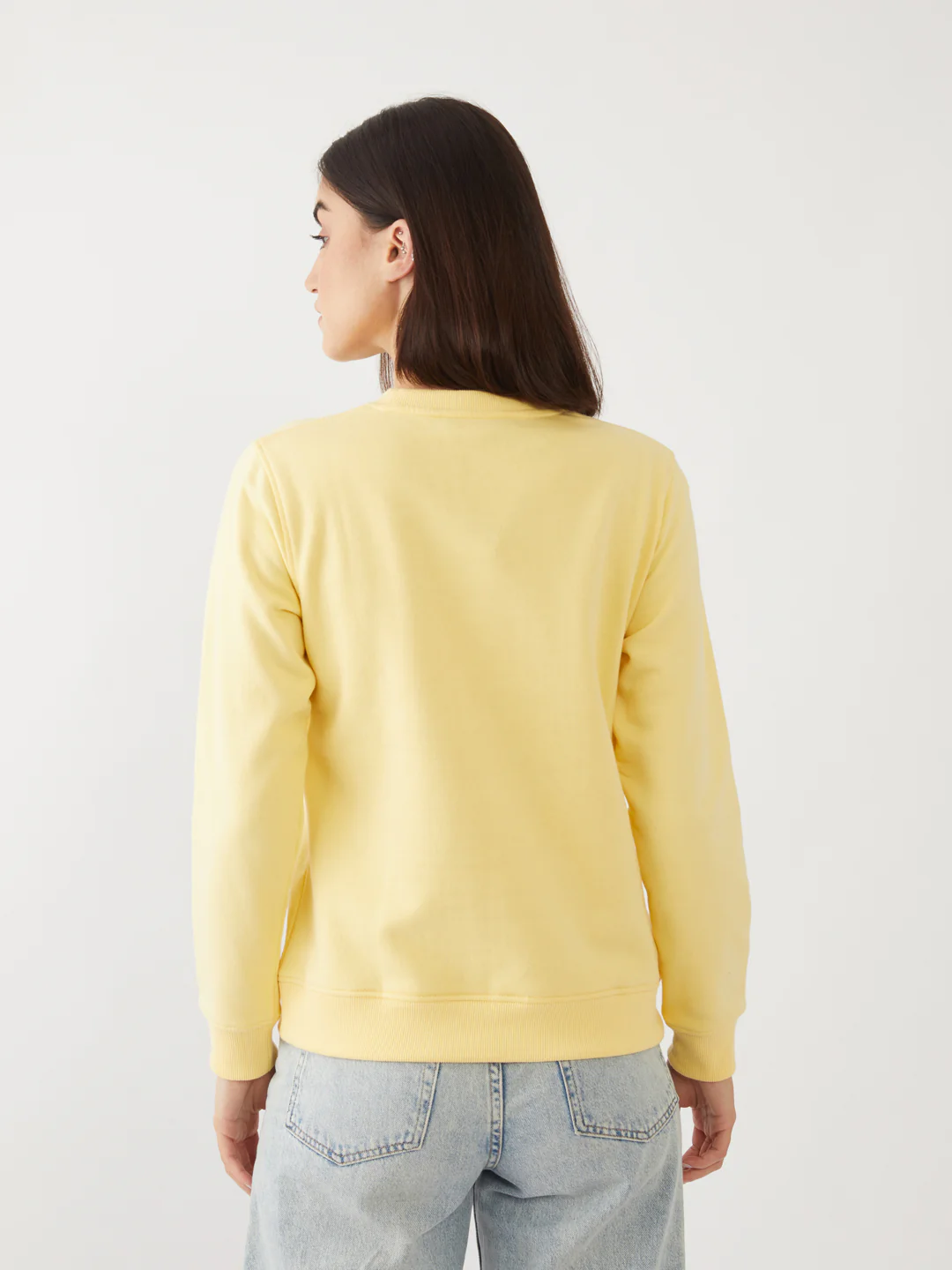 Yellow Embellished Sweatshirt - Image 4