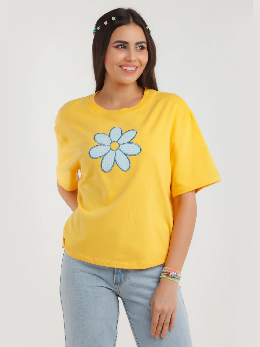 Yellow Embroidered Top - Image 2