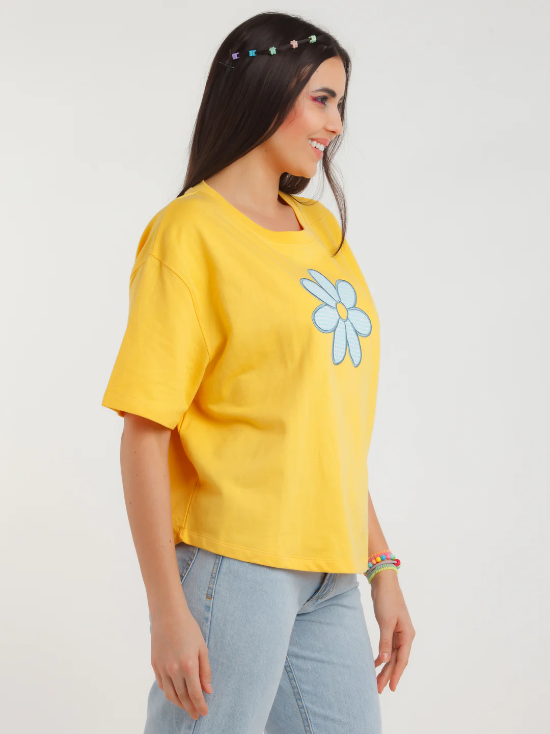 Yellow Embroidered Top - Image 3