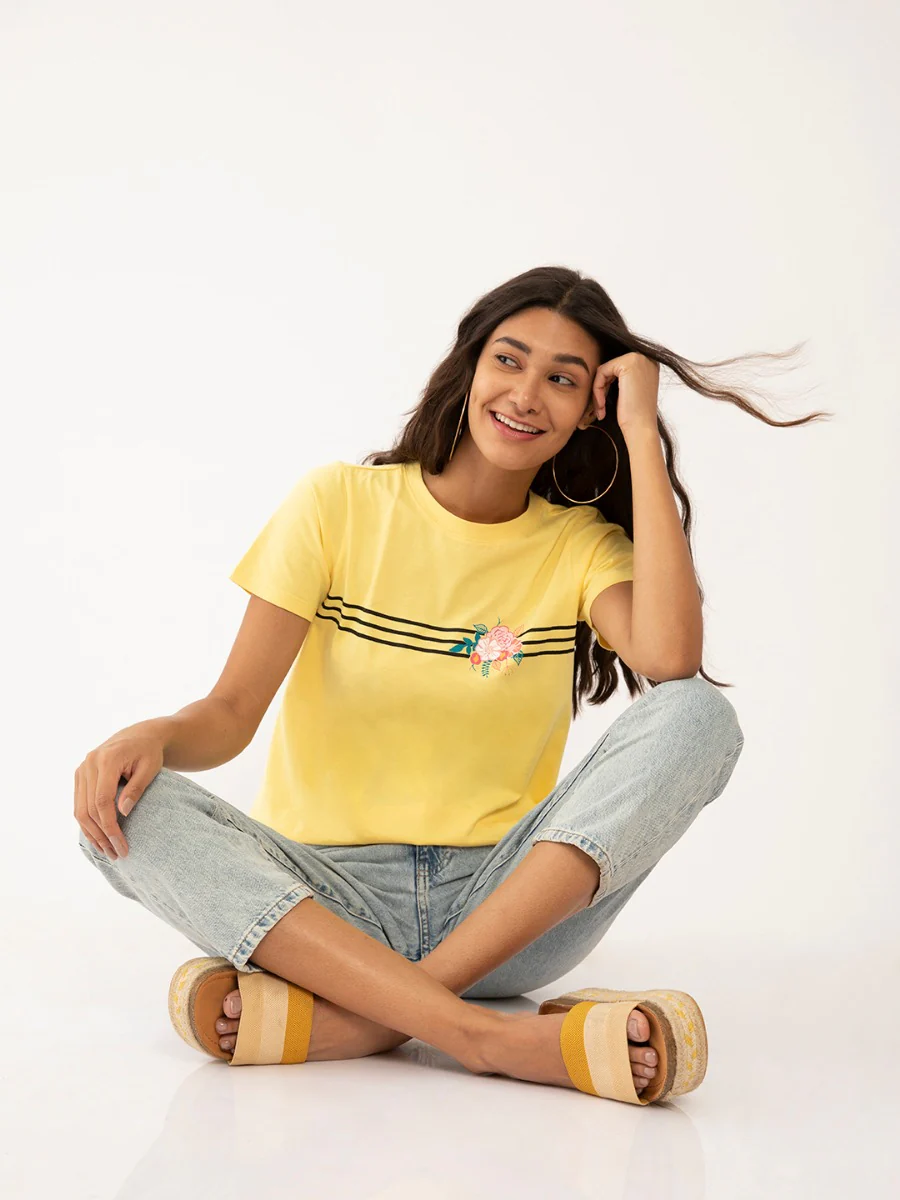 Yellow Graphic T-Shirt