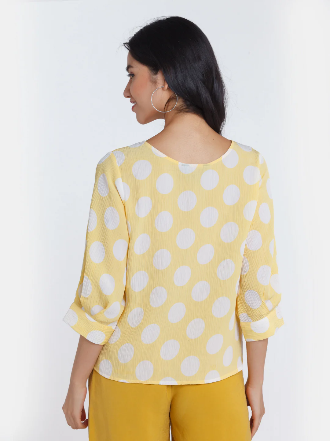 Yellow Polka Top - Image 4