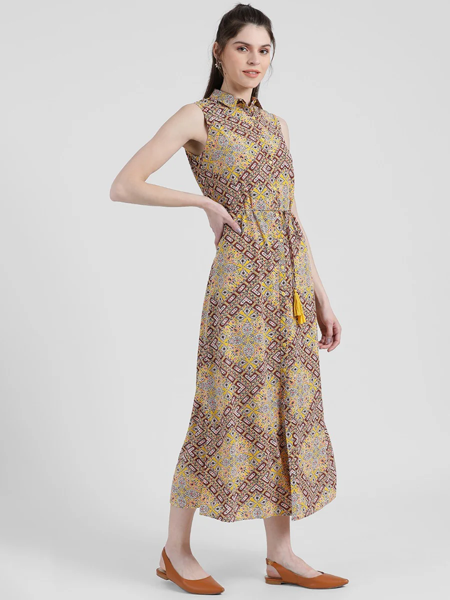 Printed Maxi Dress - Image 4