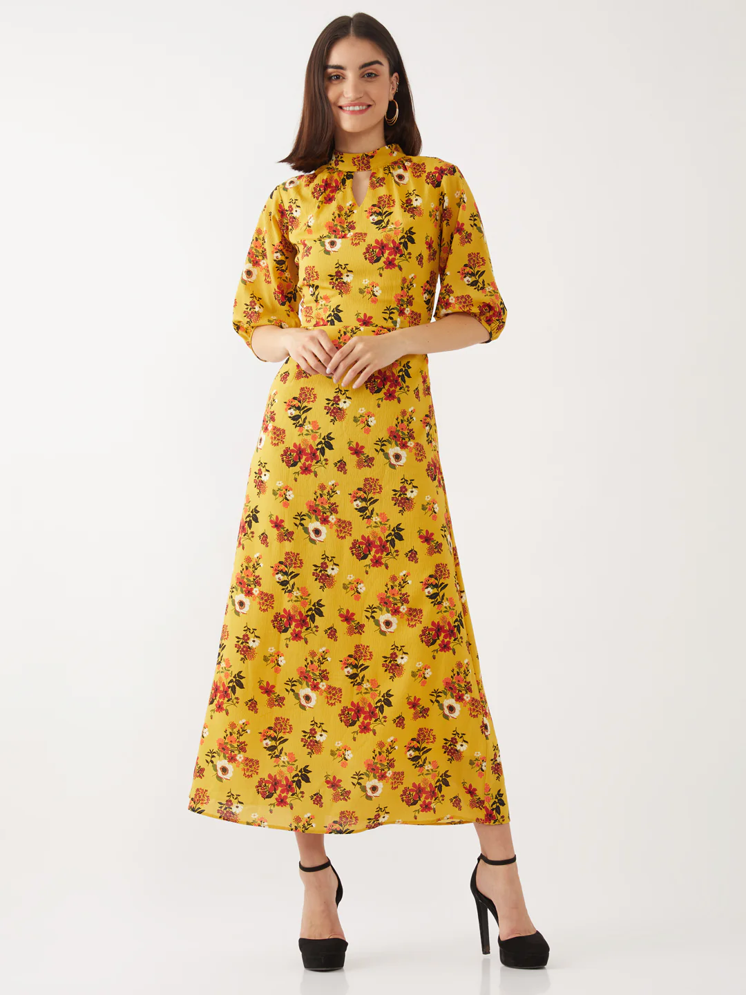 Yellow Printed Maxi - Image 2