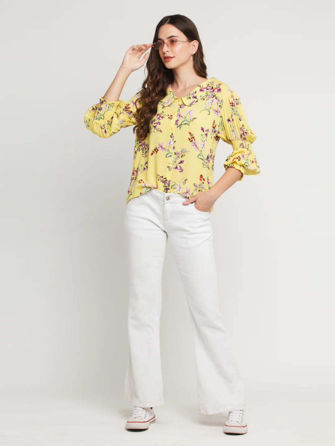 Yellow Printed Shirt