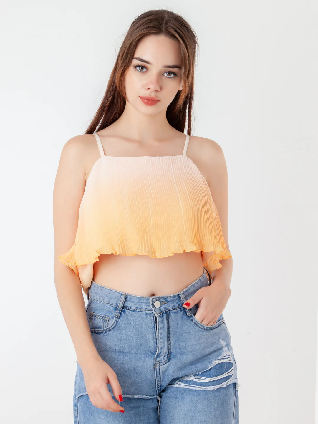 Yellow Printed Straight Top - Image 2