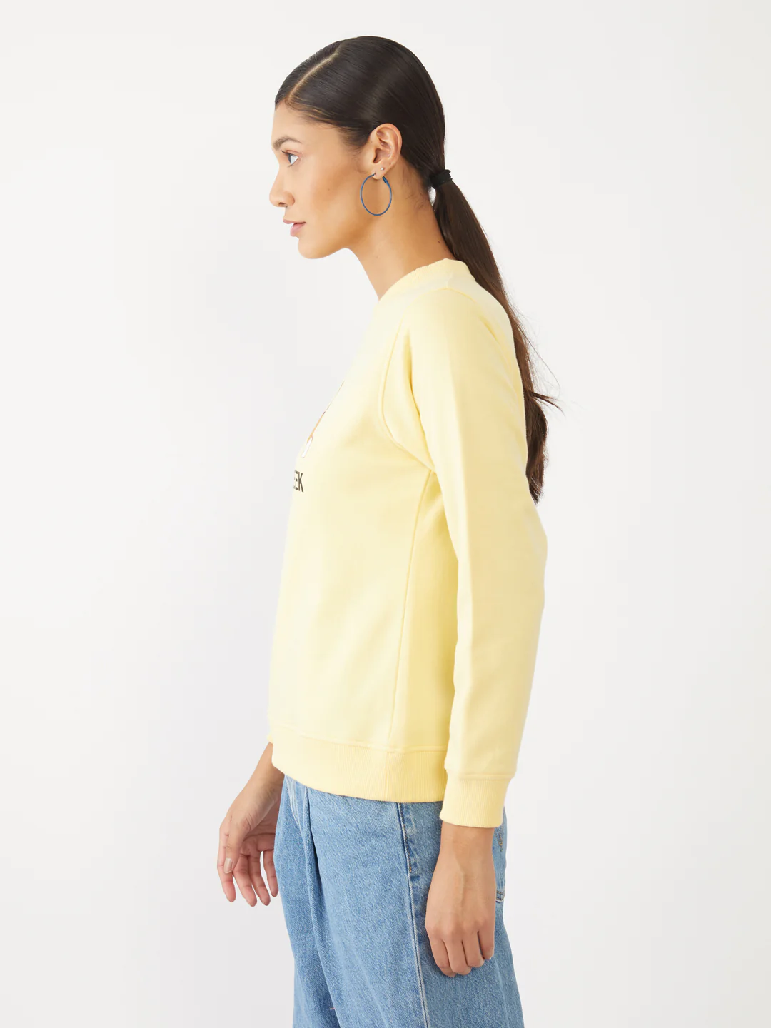 Yellow Printed Sweatshirt - Image 3