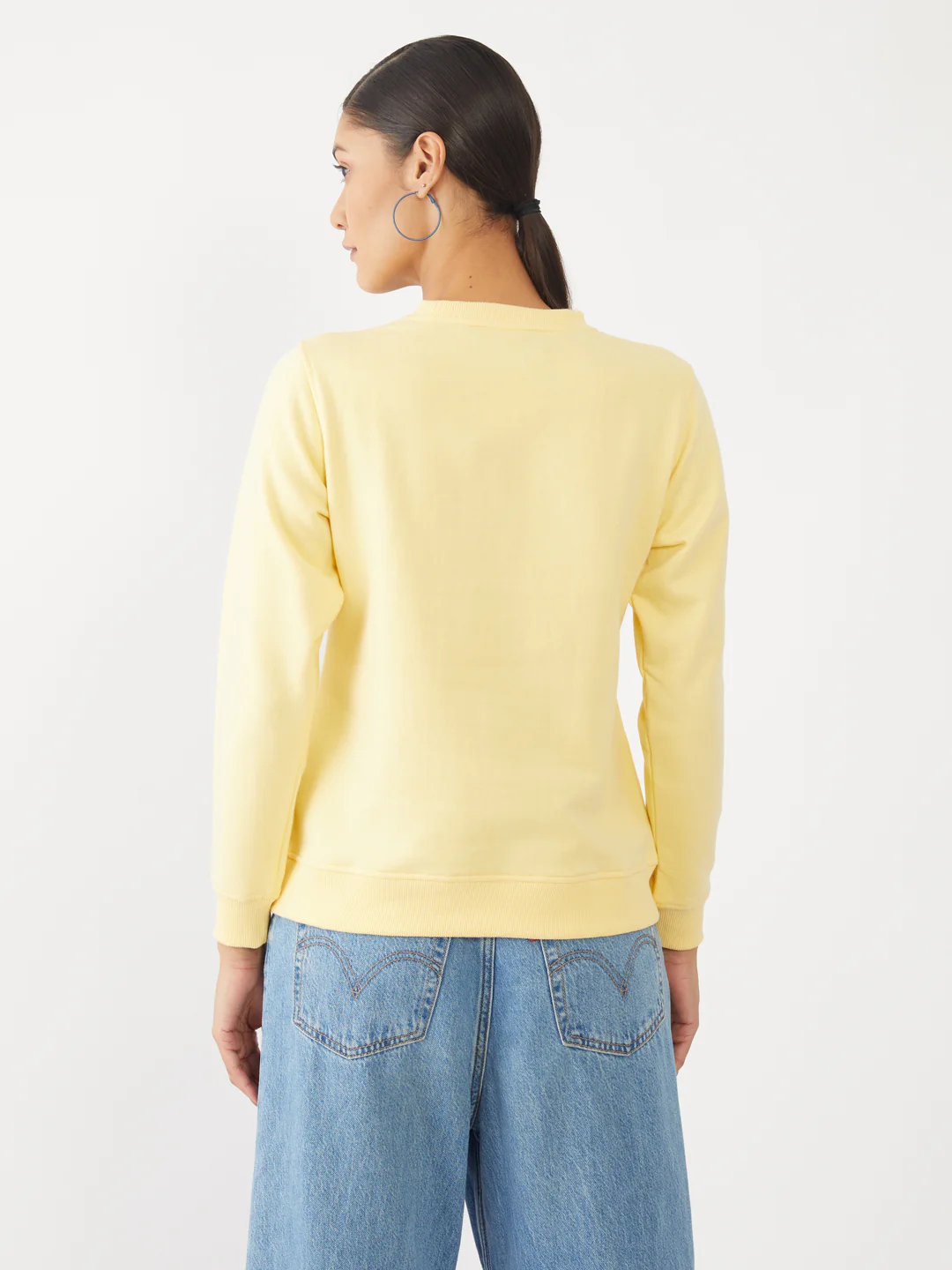 Yellow Printed Sweatshirt - Image 4